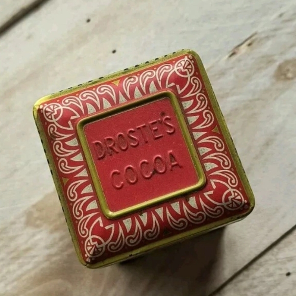 Vintage Droste's Dutch COCOA Embossed Tin HAARLEM HOLLAND 8 OZ - Picture 5 of 6